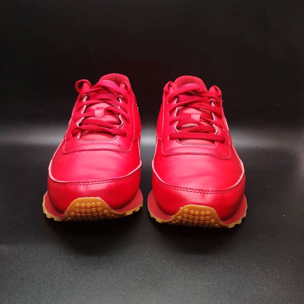 REEBOK Classic Mens 12 Leather Solid Rebel Red Cushioned Sneaker Shoe CN5693